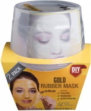 Lindsay Альгинатная маска c коллоидным золотом (пудра+активатор) Gold Rubber Mask