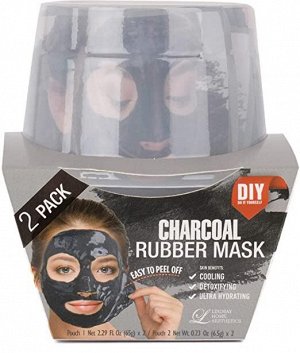 Lindsay Альгинатная маска с древесным углем (пудра+активатор) Charcoal Rubber Mask