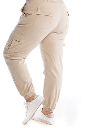 Брюки-2621 Модель брюк: Прямые; Материал: Хлопок стрейч; Фасон: Брюки
Брюки "Карго" бежевые
Стильные брюки - карго из мягкого, приятного телу материала. Отлично сидят за счет комфортной высокой посадк