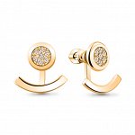 Серьги из серебра с фианитом 48427А.6