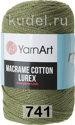 Пряжа Yarnart Macrame Cotton Lurex