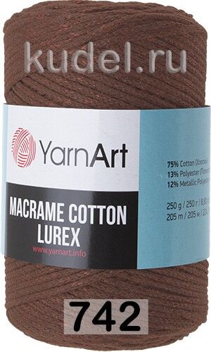 Пряжа Yarnart Macrame Cotton Lurex