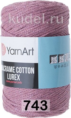 Пряжа Yarnart Macrame Cotton Lurex