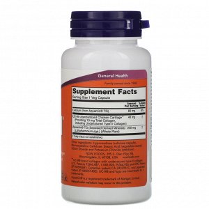 Now Foods, UC-II Joint Health, неденатурированный коллаген типа II, 120 растительных капсул