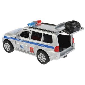 SB-17-61-MP(P)-WB ТМ ТЕХНОПАРК. МЕТАЛЛ MITSUBISHI PAJERO ПОЛИЦИЯ 12 СМ, ОТКРЫВ. ДВЕРИ, ИНЕРЦ. В КОР. в кор.2*24шт