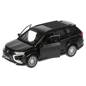 OUTLANDER-BK Машина металл MITSUBISHI OUTLANDER 12 см, двери, багаж, инерц, черный, кор. Технопарк в кор.2*36шт