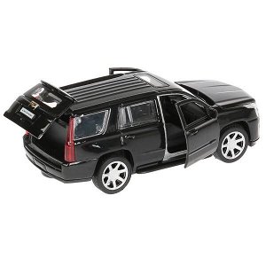 ESCALADE-BK Машина металл "CADILLAC ESCALADE" 12см, открыв. двери, инерц, черный в кор. Технопарк в кор.2*36шт