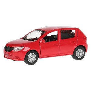 SB-17-61-RS-N(RE)-WB Машина металл RENAULT sandero, 12 см, двери, багажник, инерц., кор. Технопарк в кор.2*24шт