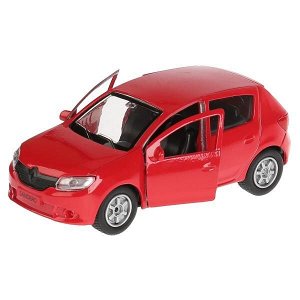 SB-17-61-RS-N(RE)-WB Машина металл RENAULT sandero, 12 см, двери, багажник, инерц., кор. Технопарк в кор.2*24шт