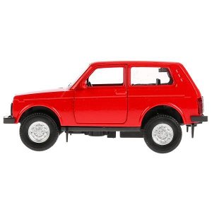 LADA4X4-RD ТМ Технопарк. Машина металл "LADA 4x4" 12см, открыв. двери, инерц., КРАСНЫЙ. в кор. в кор.2*36шт