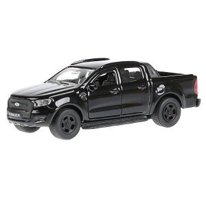 SB-18-09-FR-N(BL) Машина металл FORD ranger пикап черный 12см, открыв. двери, инерц. в кор. Технопарк в кор.2*24шт