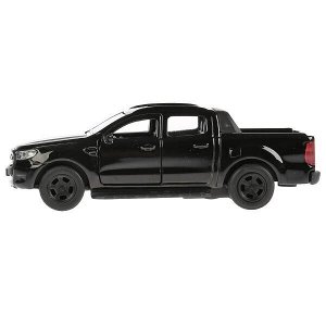 SB-18-09-FR-N(BL) Машина металл FORD ranger пикап черный 12см, открыв. двери, инерц. в кор. Технопарк в кор.2*24шт