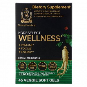 Cheong Kwan Jang, Koreselect, Wellness, 45 Veggie Soft Gels