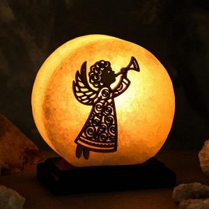 Соляная лампа "Ангел", круглый, 16 см - 16 см