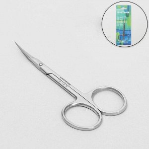 Ножницы маникюрные, для кутикулы, загнутые, узкие, 10 см, цвет серебристый, CS-1/8-S (CVD)
