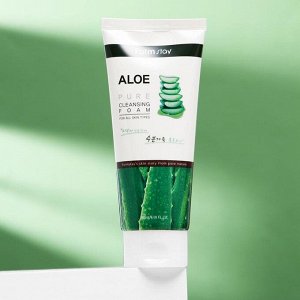 Farm Stay Aloe Pure Cleansing Foam Очищающая пенка для лица с экстрактом алоэ 180 мл