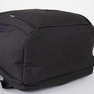Рюкзак на молниях, 2 боковых кармана, цвет чёрный