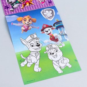 Щенячий патруль. Книга с наклейками А5 PAW PATROL &quot;Щенячий патруль&quot;, 4 страницы + бонус