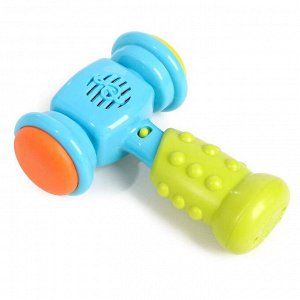 Развивающая музыкальная игрушка «Весёлый молоток», со световыми и звуковыми эффектами, цвета МИКС