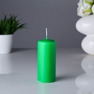 Свеча - цилиндр 50х115 зеленая