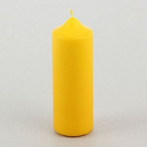 Свеча классическая 5х15 см. желтая