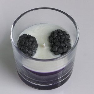 Свеча ароматическая в стакане "Ежевичный щербет", 60 гр