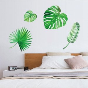 Наклейка пластик интерьерная "Пальмовые листья" 50х70 см