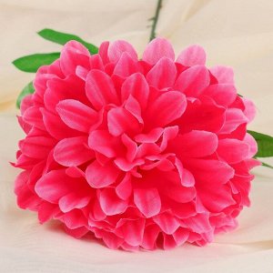 Цветы искусственные (стебель-пластик,бутон-ткань) пион 47 см, d-16 розовый