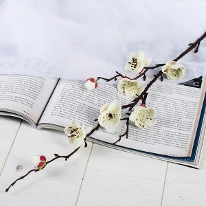 Цветы искусственные "Веточка сакуры" 2,5*42 см, белый
