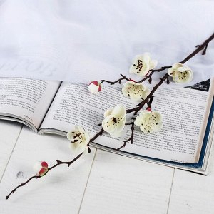 Цветы искусственные «Веточка сакуры», 2.5x42 см, белые