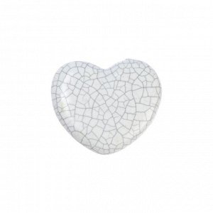 Ручка керамическая для мебели BLUMEN HAUS "Сердце", белый