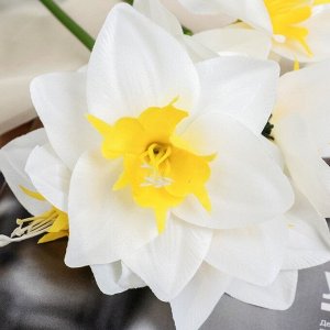 Цветы искусственные "Нарцисс" белый