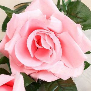 Цветы искусственные "Розы Акварель" розовые