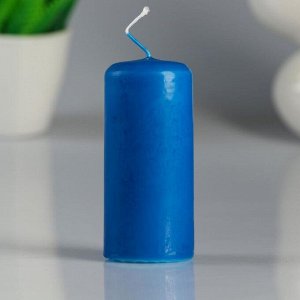 Свеча классическая 4х9 см, синяя
