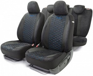 Авточехлы ALCANTARA, материал алькантара с контрастной прострочкой, 5 мм поролон, новое лекало - 3D крой, 15 предметов, валики для быстрой фиксации переднего ряда, 5 подголовников, 2 кармана, 4 молнии