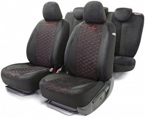 Авточехлы ALCANTARA, материал алькантара с контрастной прострочкой, 5 мм поролон, новое лекало - 3D крой, 15 предметов, валики для быстрой фиксации переднего ряда, 5 подголовников, 2 кармана, 4 молнии