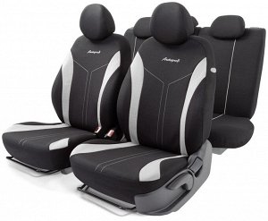 Авточехлы FLEX, материал износостойкий полиэстер, вставки из хлопка, 2 мм поролон, новое лекало - 3D крой, 11 предметов,  валики для быстрой фиксации переднего ряда, 5 подголовников, 2 молнии, AIRBAG,