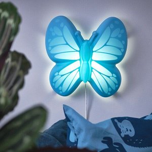 IKEA УППЛИСТ Бра, светодиодный, бабочка голубой