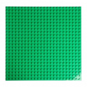 Пластина-основание для конструктора 38,5х38,5 см (диаметр 0,8 см), цвет зелёный