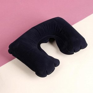 Подушка для шеи дорожная, надувная, 42 ? 27 см, цвет МИКС
