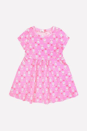 Платье для девочки Crockid К 5639 розовый, зайчики