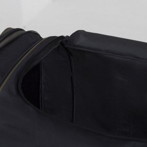 Сумка спортивная, отдел на молнии, с увеличением, 4 наружных кармана, длинный ремень, цвет хаки