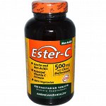 American Health, Ester-C с цитрусовыми биофлавоноидами, 500 мг, 450 вегетарианских таблеток