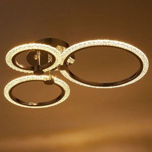 Люстра с ПДУ 41506/3 72W LED 3000-6000К белый-хром 50х50х12см