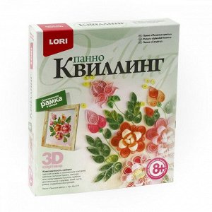 Квиллинг. Панно "Пышные цветы"35