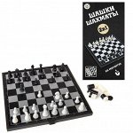Игра настольная Шахматы и шашки магнитные, дорожный набор 2 игры в 1, Академия Игр.2479