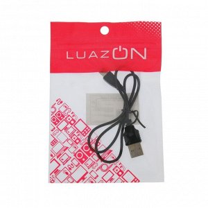 Кабель LuazON, mini USB - USB, 1 А, 50 см, для зарядки, чёрный