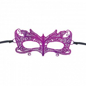 Карнавальная маска «Идеал», ажур, цвет фуксия