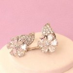 Серьги  покрытие родий H01-6856
