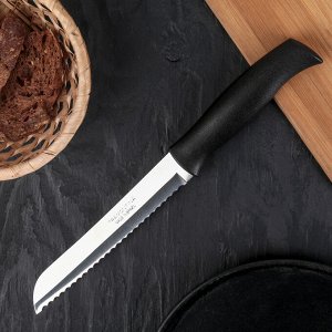 Нож кухонный TRAMONTINA Athus, для хлеба, лезвие 17,5 см, сталь AISI 420 2722403
